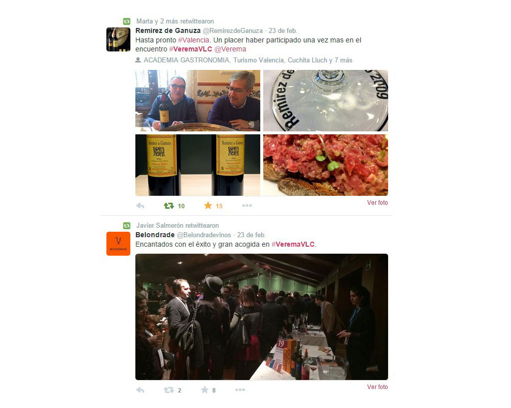 Estas son las cifras en Twitter de la Experiencia #VeremaVLC 2015