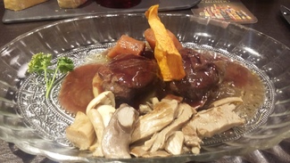 Carrillera ibérica con salsa de garnacha