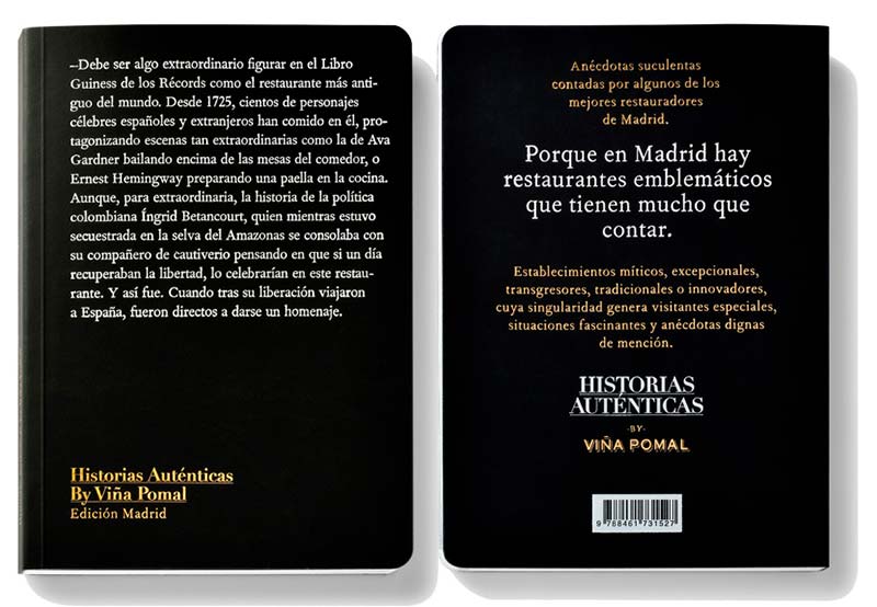 100 relatos de Viña Pomal que homenajean a los restaurantes de Madrid