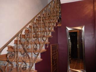 Acceso a las habitaciones.