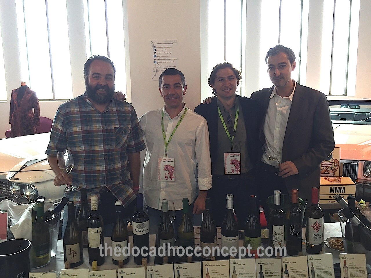 Visual de la Experiencia Verema Málaga 2015. Museo automovilístico ad hoc