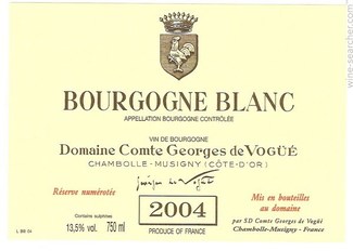 Comtes de Vogue Bourgogne Blanc 2004
