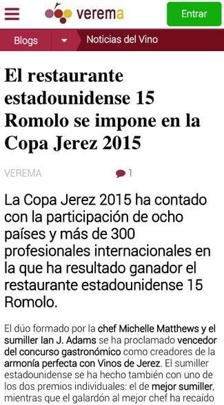 Versión beta de Verema para móviles 