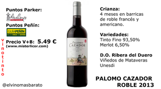 Palomo Cazador 2013