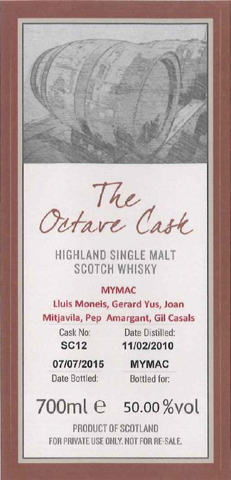 La etiqueta de nuestro whisky