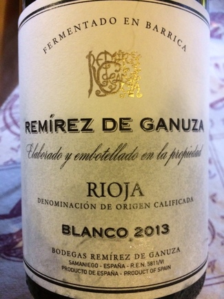 Remírez de Ganuza blanco 2013