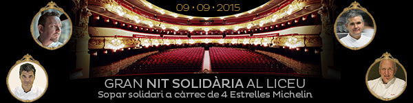 Cuatro Estrellas Michelin en la Gran Noche Solidaria en el Liceu de Barcelona