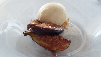 Higos caramelizados con reducción de cassis