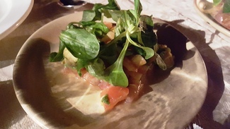 Tartar de Gamba. El Claustre de Palera