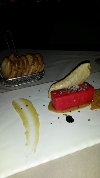 Foie micuit con turrón y jengibre