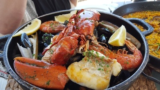 Media Parrillada de pescado y marisco, Xiringuito Escribà