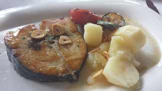 Bonito fresco a la plancha