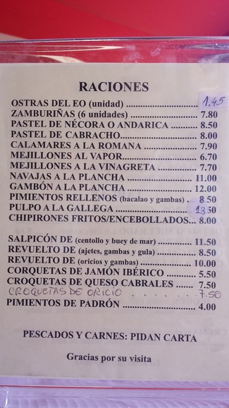 Lista de precios