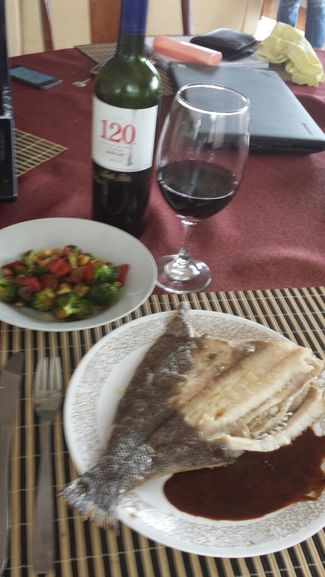 Con el lenguado entero
