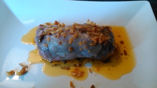 Ravioli de caballa en escabeche