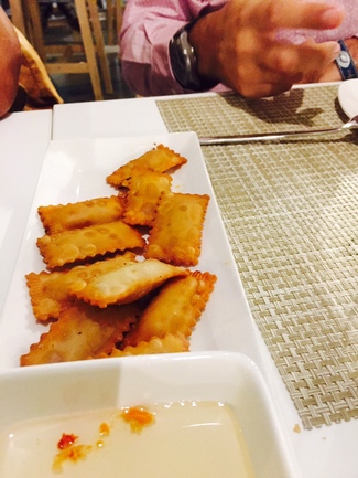 Los Triangoli de sobrasada con miel