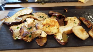 Revuelto de setas. Le Presbytere de Calce