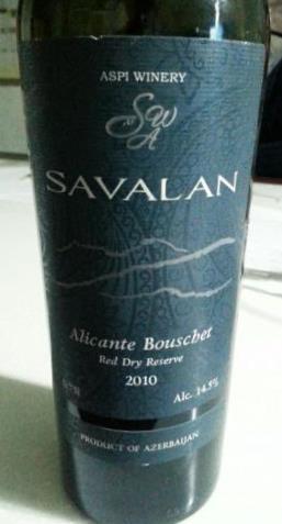 Savalan Alicante Bouschet Reserve 2010