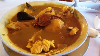 El Pescado de la Bouillabaisse. Restaurant Miramar de Marsella