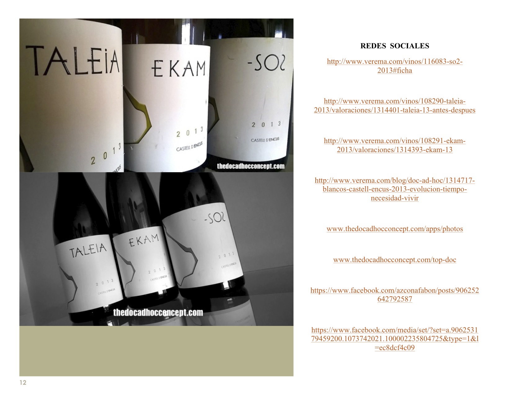 Los blancos de Castell d´Encus 2013. La evolución en el tiempo, la necesidad de vivir.