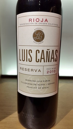 Luis Cañas Reserva 2010