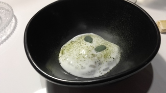 Mejillón, berberecho y espuma de mar
