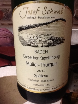 Josef Schwab "Durbacher Kapellenberg" Spatlese 2012
