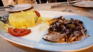 Chipiron Plancha. Restaurante El Bichero de Jerez de La Frontera