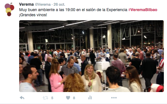 Las cifras en Twitter de la Experiencia Verema Bilbao 2015 #VeremaBilbao