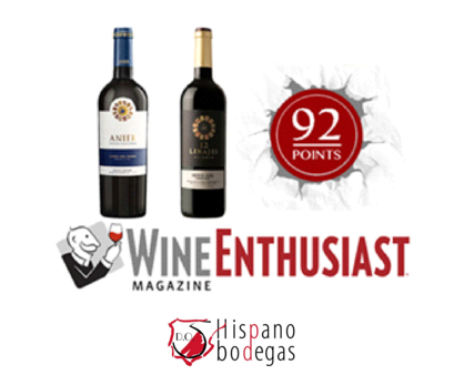 Wine Enthusiast otorga 92 puntos a dos vinos de Hispanobodegas