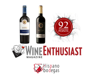 Wine Enthusiast otorga 92 puntos a dos vinos de Hispanobodegas