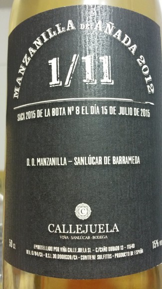 Manzanilla de añada Callejuela 1/11 2012