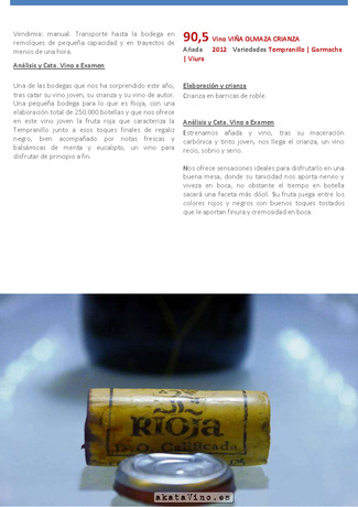 Bodegas Olmaza. Arraigada a Rioja