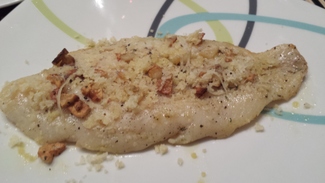 La corvina con parmesano
