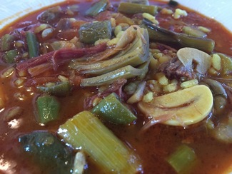 Arroz meloso de reguerot. 