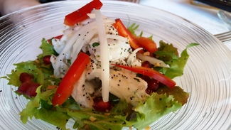Cebiche de Dento. Restaurant VidrA Gastronòmic