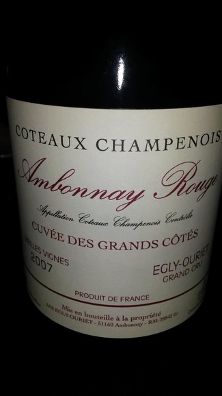 Egly-Ouriet Coteaux-Champenoise Ambonnay Rouge 2007