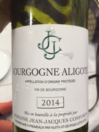 J.J. Confuron Bourgogne aligoté 2014