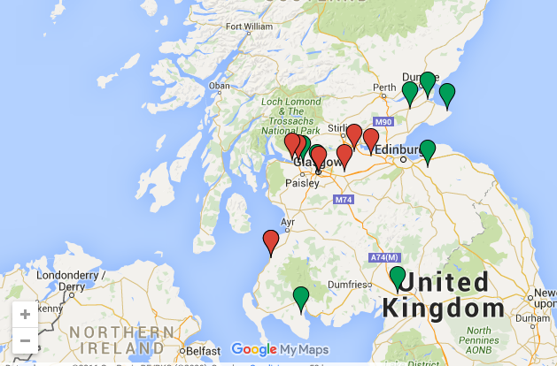 Todas las destilerías de las lowlands