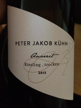 Peter Jakob Kühn Riesling Quarzit 2013