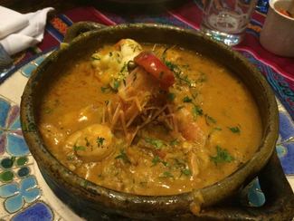 Crema de camarones