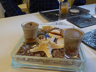  Erizo de mar con butifarra y trompetas de la muerte