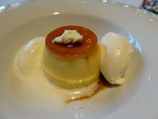 Flan con natas