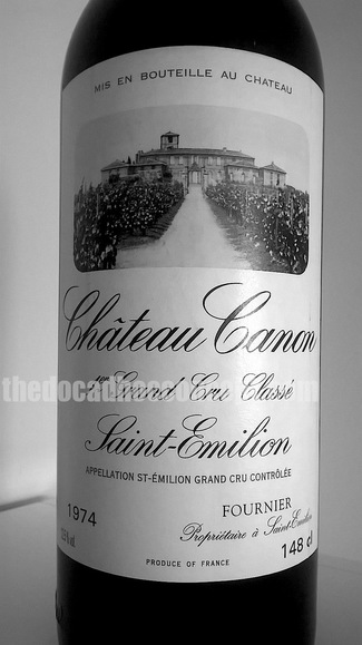 Chateau Canon Premier Grand Cru Classé 1974