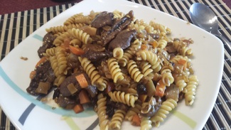 La pasta...rica, rica...