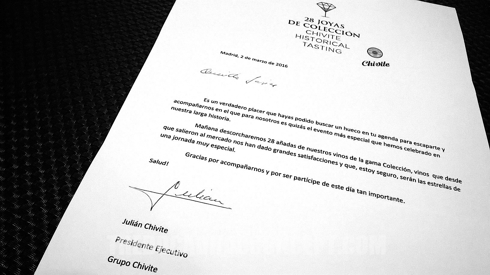 28 Joyas de Coleccionista. Cata Histórica de CHIVITE