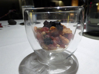 Tartar de atun, manzana y jengibre