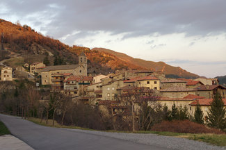 Gombrèn al atardecer
