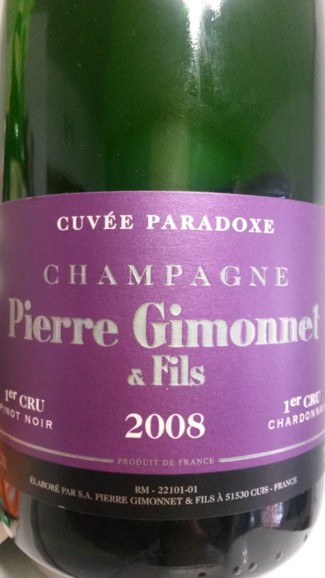 Gimonnet Cuvée Paradoxe 1er Cru 2008