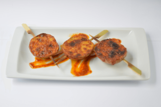 Patatas a la brasa con mojo picón